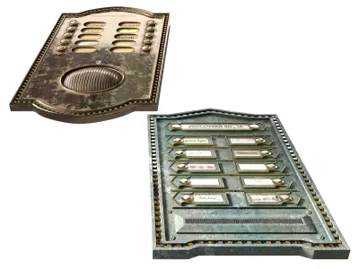 Electric Vintage Doorbell vintage 3D model