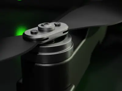 Drone - stylish clean futuristic 3D model