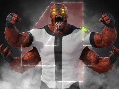 Four Arms Alien from Ben 10 Realistic Sci-Fi Character  3D model