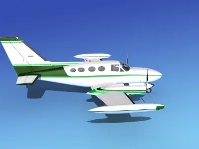 Cessna 421 Golden Eagle V10 3D model