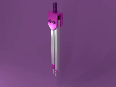 Drawing Compas Free low-poly 3D model