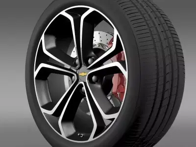 Chevrolet Volt Z spec concept wheel 3D model