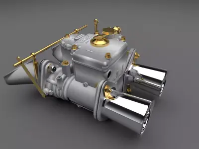 Carburetor  Dc Weber Carburetor 3D model