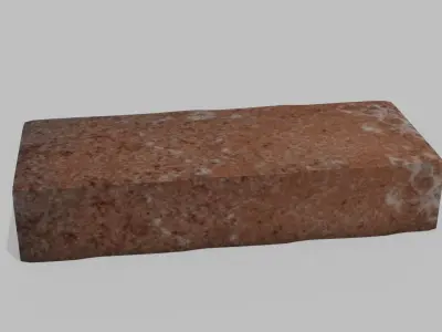 Simple Brick with Displacement Free 3D model