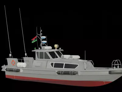 Stan Patrol Boat 1605 Low-poly 3D model