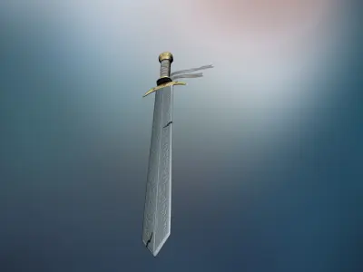 Sword  Light Model Low-poly 3D model