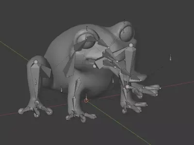 Cartoon Frog 3D Model Free 3D model