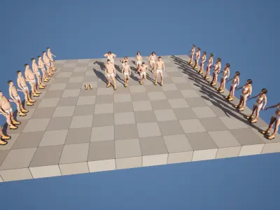 Boots 71 - All MH Bodies and UE5 Skeletons - Rigged Low-poly 3D model