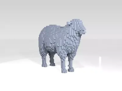 Sheep Voxel 3D model