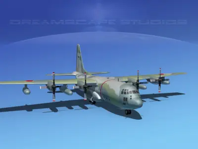 Lockheed C-130 Hercules Japanese 2 3D model