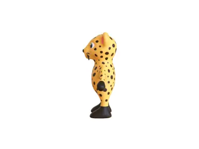 High-Quality 3D Cute Leopard for Games  Low-poly 3D model