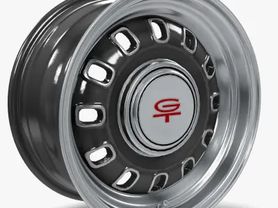 Legendary Wheel Co GT8 Wheel Charcoal GT 3D model
