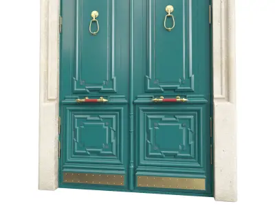 Entrance classic door 105 3D model