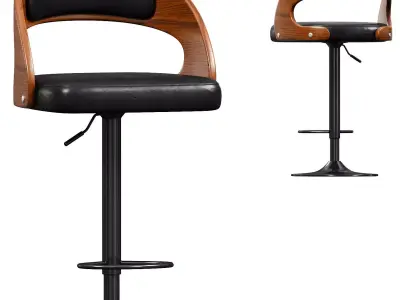 Levede 1x Bar Stools Kitchen Free 3D model