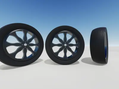 car tire Free 3D model