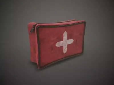 Small Medkit Low-poly 3D model