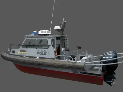 SeaArk US Navy Police Low-poly 3D model