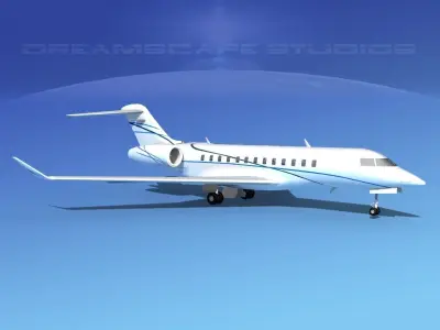 Global Express 6000 V09 3D model