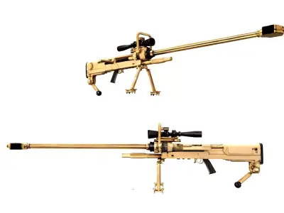 NTW-20 anti-material rifle 3D model
