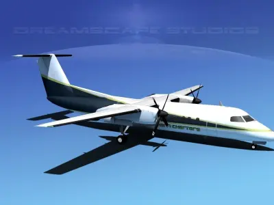DeHavilland DHC-8-Q300 Southern Charters 3D model