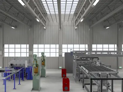 Platoon welding machine 3D model