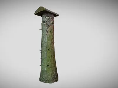 low poly beehive 3d scan Low-poly 3D model