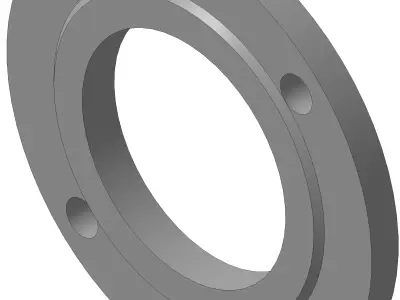 Flange Collection PN25 DN15 - DN600 18 pieces 3D model