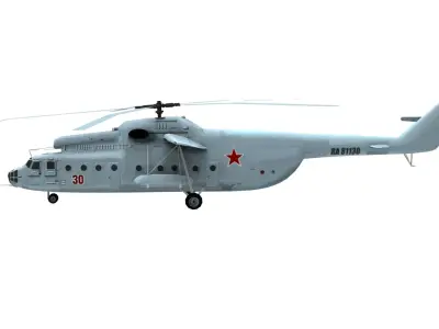 Lowpoly Mi-6 Hook Low-poly 3D model