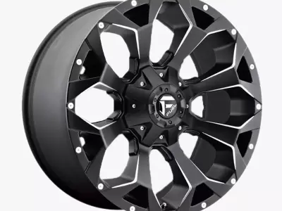 Fuel Assault Wheel Matte Black And Milled F150 Raptor 3D model