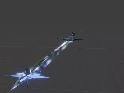 Planetary Destruction sword 3D model