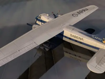 Bristol Type 170 Freighter 3D model