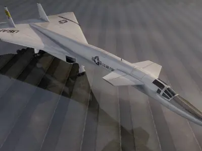 North American XB-70 Valkyrie 3D model