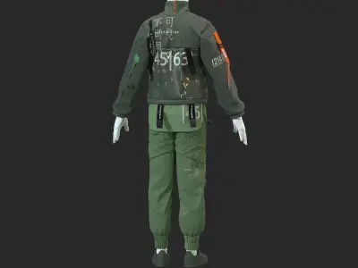 SPORT CYBERPUNK SET 3D model