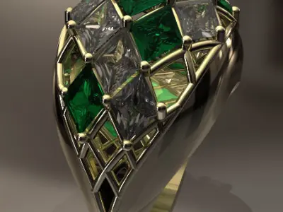 Rendering Anello D Free 3D model