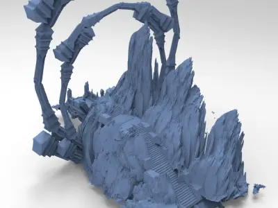 Arch Medusa Mountain 3D model