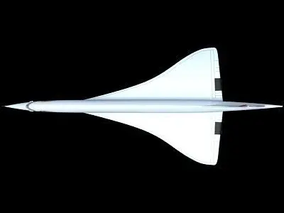 Concorde British Airways 3D model