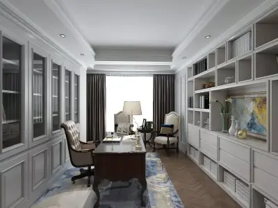 Home Office and Hall 3D model