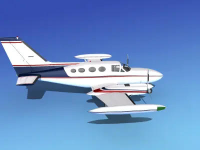 Cessna 421 Golden Eagle V06 3D model
