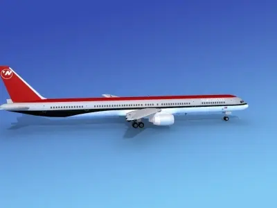 Boeing 757-300 Northwest Airlines 1 3D model