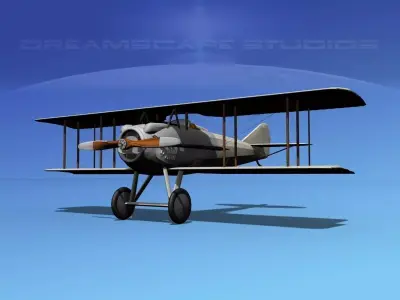 SPAD SXIII Unpainted 3D model