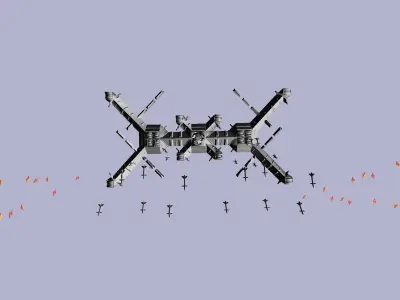 Missile defense system Free low-poly 3D model