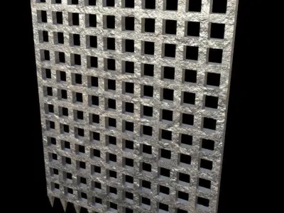 Fort Gate - PBR - Textured Low-poly 3D model