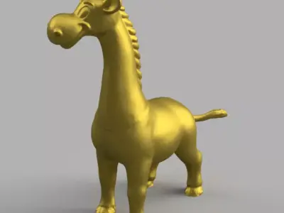 Girafe mignonne 3D print model