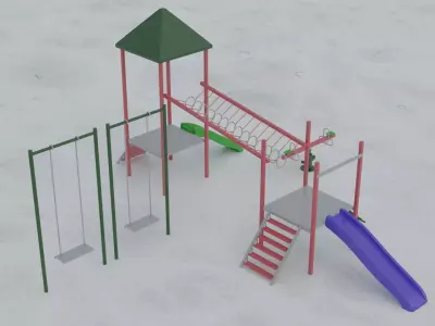 Playground 3D model 9