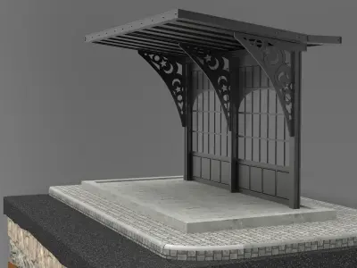 Old Istanbul City Building 011 3D model