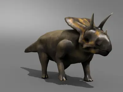 Pentaceratops Jurassic Dinosaur Low-poly 3D model