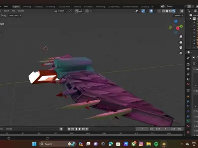 airoplane Low-poly 3D model
