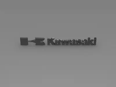 Kawasaki Logo 3D model