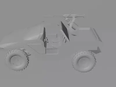 LOW POLY GAME AND CARTOON VEHICLE Low-poly 3D model