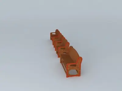 Chail camp bench Free 3D model